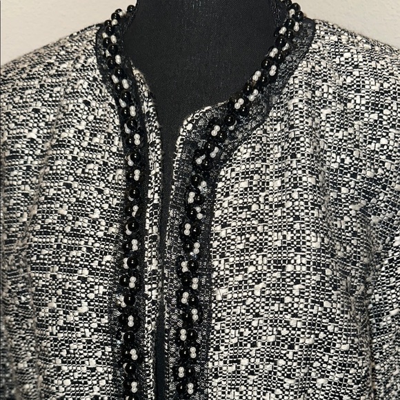 Cynthia Rowley Black and White Blazer Classic Elegance - Picture 2 of 4